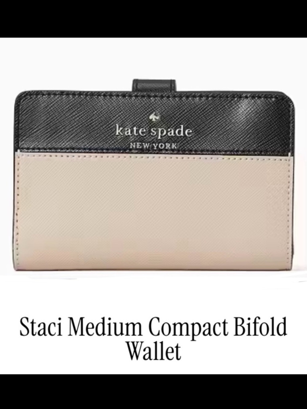 KATE SPADE New York Staci Color Block Medium Compact Bifold Wallet